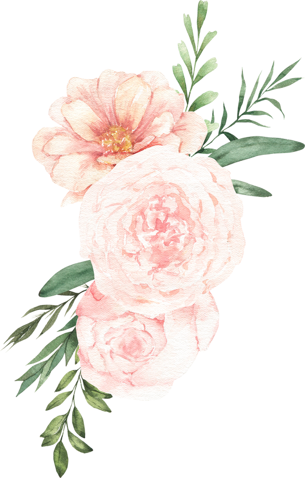 Flowers in Watercolor Style