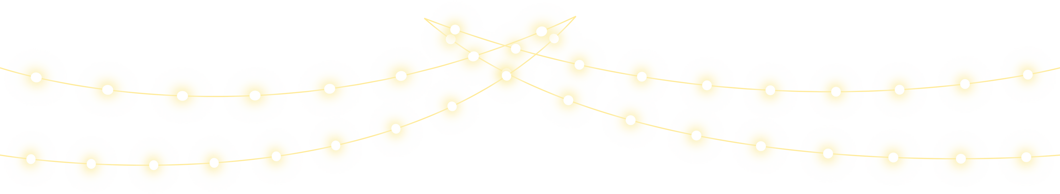 Glowing Christmas Lights Illustration