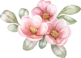 Watercolor Floral Bouquet Illustration